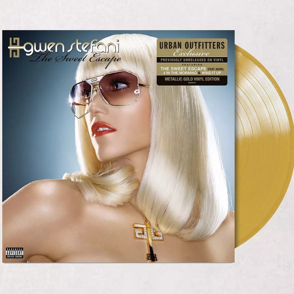 Gwen Stefani The Sweet Escape LP METALLIC GOLD Vinyl Urban Outfitters Exclusive